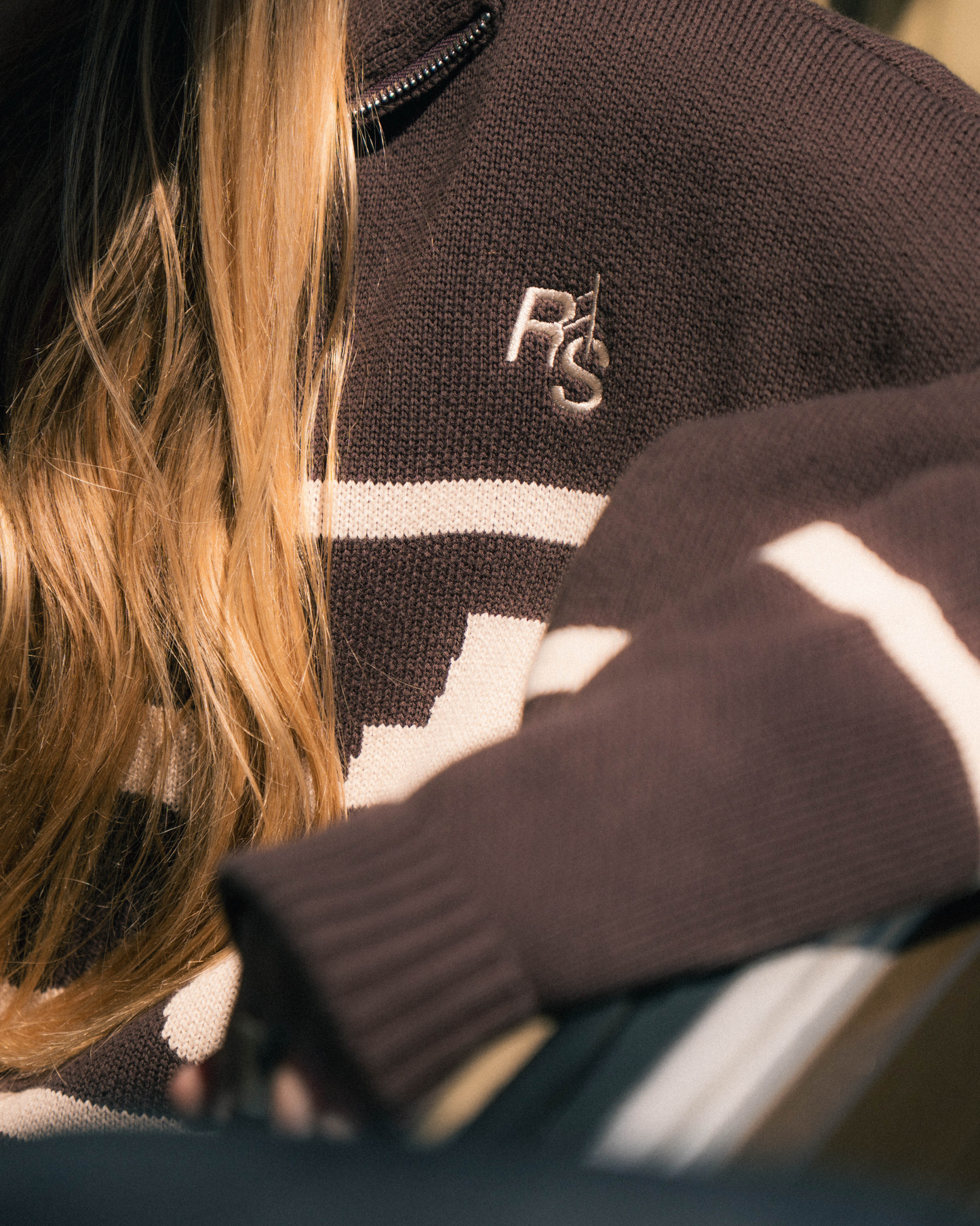 Espresso Zip Knit
