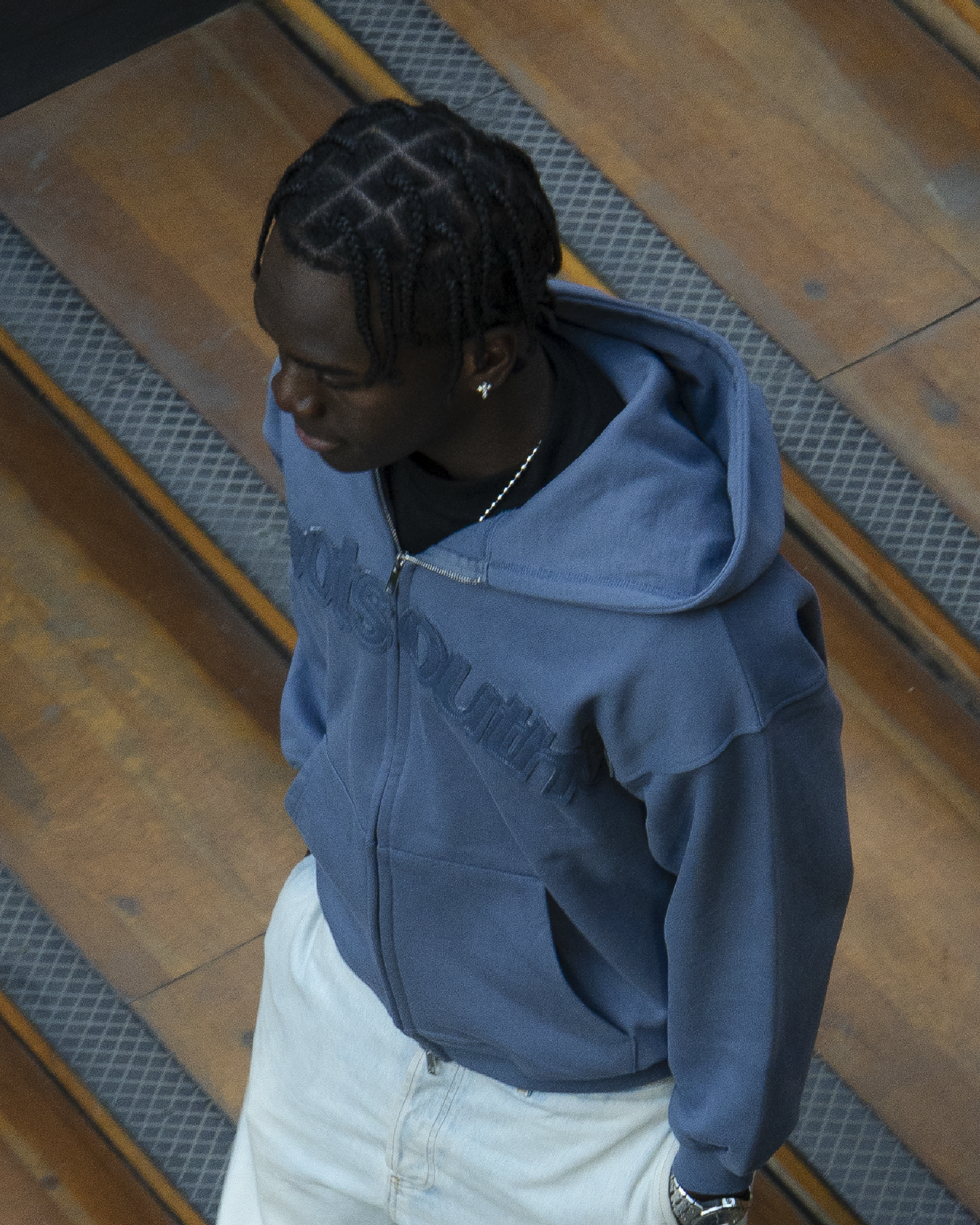 Navy Blue / Zipper Layers