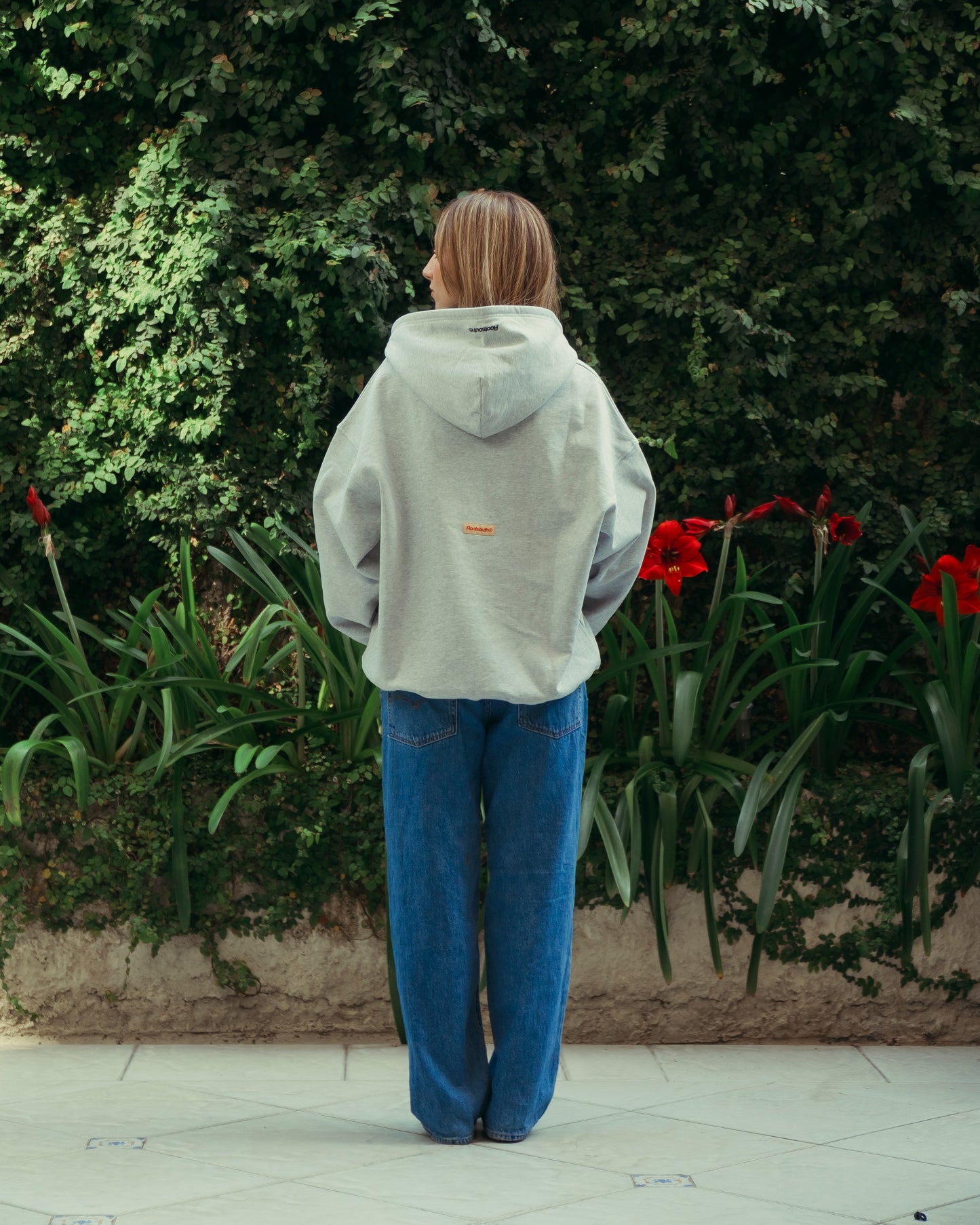 Melange Gray / Zipper Patch