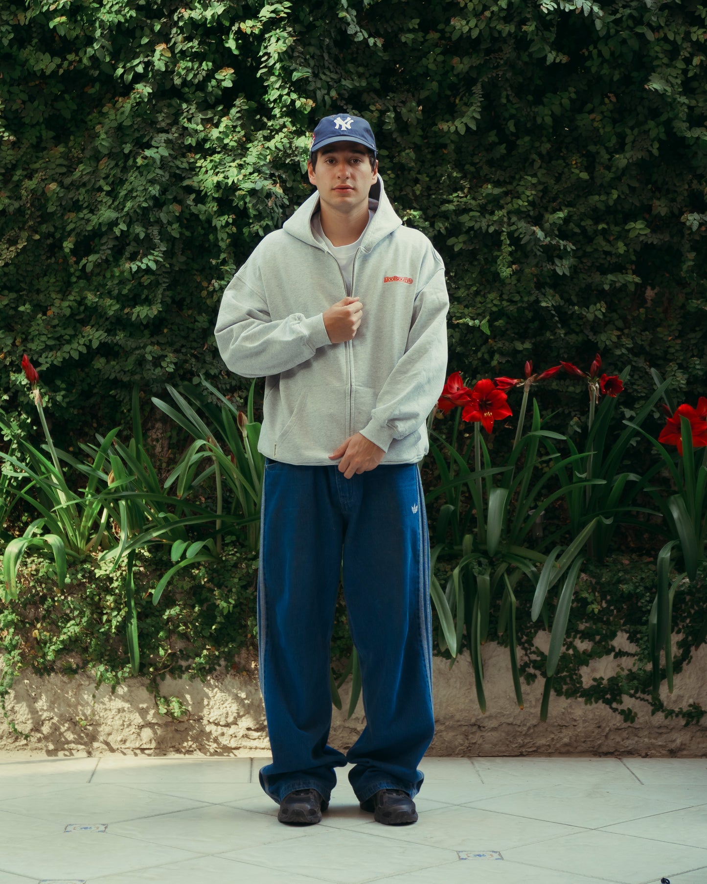 Melange Gray / Zipper Patch