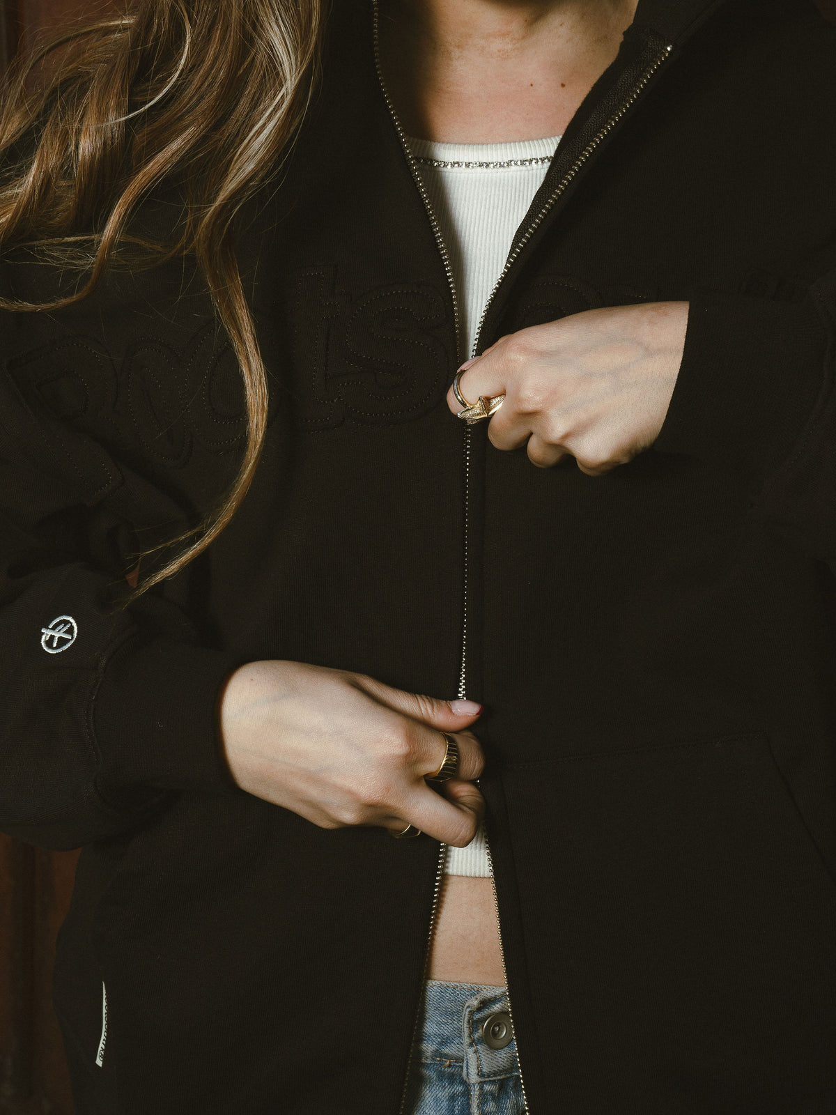 Black Zipper Layers
