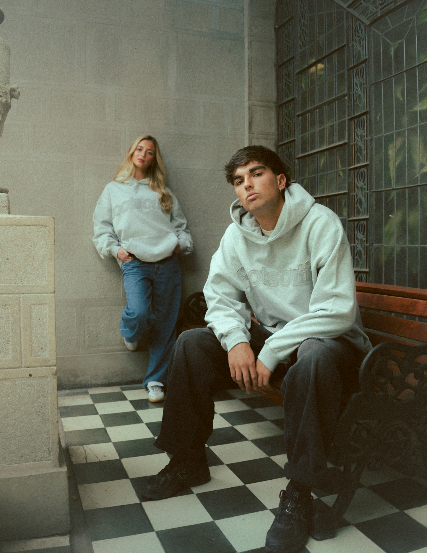 Melange Gray Front Layers